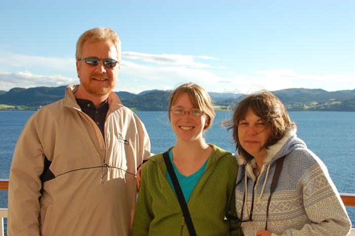 Paul, Sam and Heather in Norway